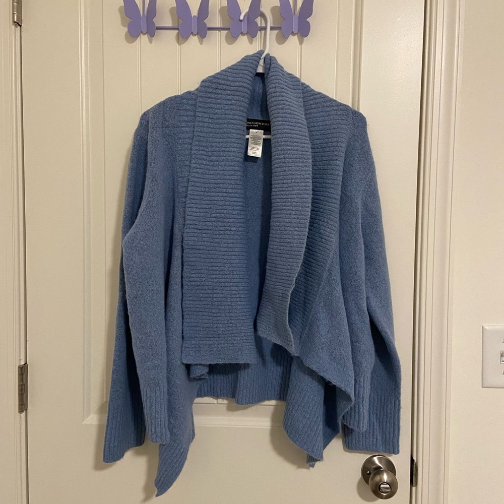 NWOT | Jones New York Collection women’s thick knit wide collar drapey sweater M